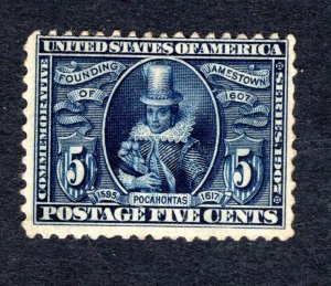 US 330     F/VF,  Unused,OG, Hinged, Thin,   CV $120.00  ......   6783822