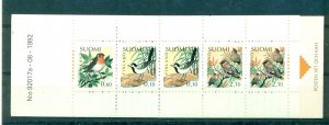 Finland - Sc# 857a. 1992 Birds. Complete Booklet. $6.25.