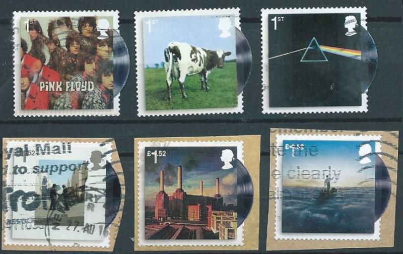 GREAT BRITAIN 2016 PINK FLOYD SET OF 6v SG 3841-46