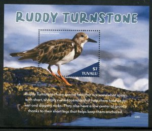 TUVALU 2023 RUDDY TURNSTONE SOUVENIR SHEET  MINT NH