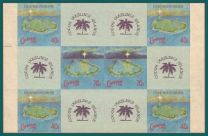 Cocos  1990 Christmas,  $3 Booklet Pane, MNH  #223a, SG231a