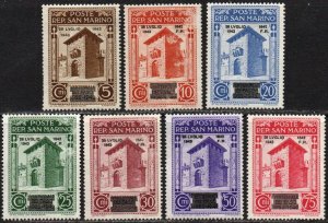 San Marino Sc #215-221 Mint Hinged