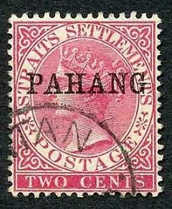 Pahang SG6 2c Bright Rose Very Fine used Cat 14 pounds