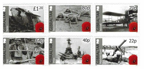 Gibraltar 2015 - World War 1 - Set of 6 stamps - MNH