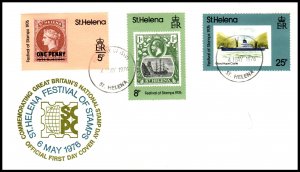 St Helena 295-297 U/A FDC