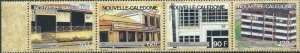 New Caledonia - Historic Post Offices - 4 Stamp Strip - 14L-006