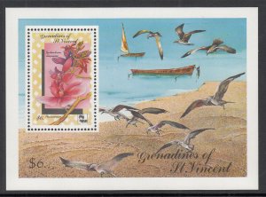 St Vincent Grenadines 723 Flowers Souvenir Sheet MNH VF