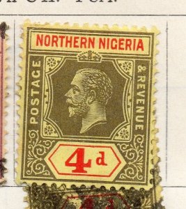 Northern Nigeria 1912 Early Issue Fine Mint Hinged 4d. NW-270336