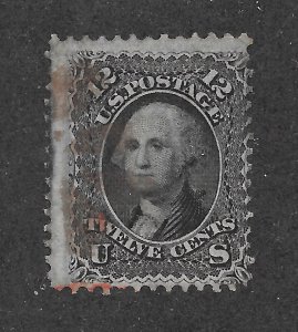 69 Used, 12c. Washington, Red Cancel, Free Insured Shipping,