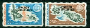 Malagasy Republic Scott #C142-C143 MNH OVPT Apollo Soyuz Link-up CV$3+