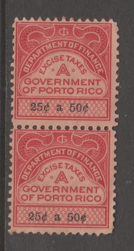 Puerto Rico Revenue fiscal Cinderella stamp 10-15- tnx