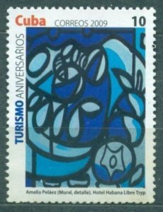 CUBA Sc# 4975  ART in TOURISM  paintings Hotel Havana Libra Tryp  10c  2009 MNH