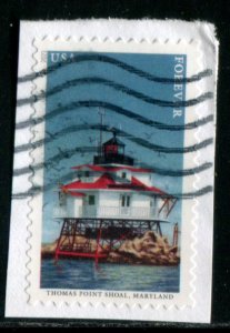 5625 (55c) Mid-Atlantic Lighthouses - Thomas Point Shoal SA. used on paper