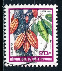 Ivory Coast #1068 Single Used