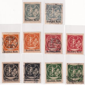 1920 Bayern Deutsches Reich Overprints 3–20 Mark Mint & Used Set