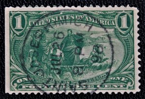 US #285 Early Use SON CDS Cancel SOTN Saint Joseph Mich. July 26, 1898