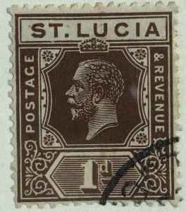 AlexStamps ST. LUCIA #78 VF Used 