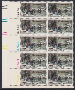 1702 Christmas Plate Block MNH