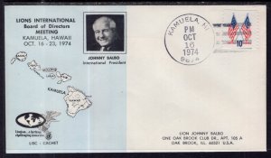 US Lion's Club Board of Directors Meeting,Kamuela,HI 1974 Cover