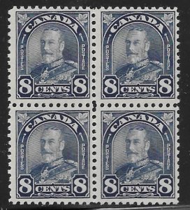 Canada 171  1930  8 cent block 4  FVF MInt NH