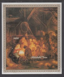 Aitutaki 428 Christmas Souvenir Sheet MNH VF