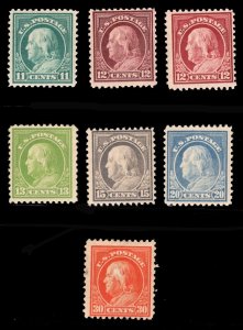 MOMEN: US STAMPS #511-516,512a MINT OG NH LOT #84236*