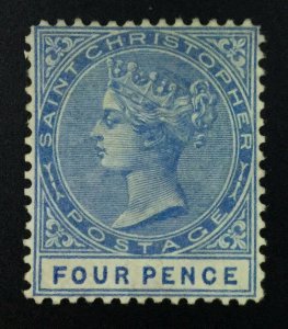 MOMEN: ST CHRISTOPHER SG #8w P14 CROWN CC INVERTED WMK MINT OG H £425 LOT #61868