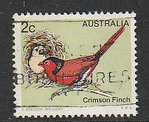 1979 Australia - Sc 714 - used VF - single - Crimson finch