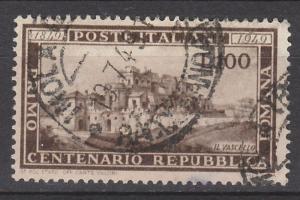 ITALY 1949 ROME CENTENARY 100L USED