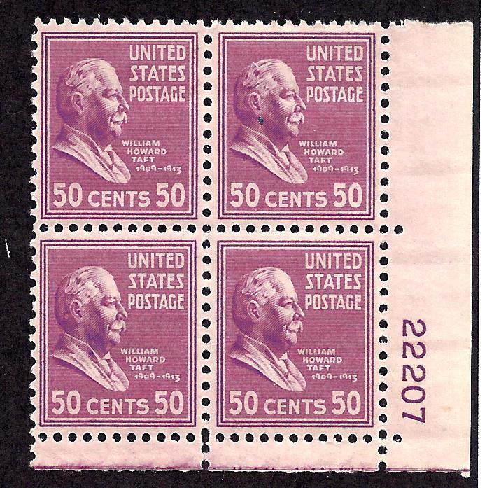 831 Mint,OG,LH... Plate Block of 4... SCV $25.00