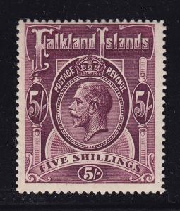 Falklands Scott # 38 F-VF mint lightly hinged cv $ 260 ! see pic !