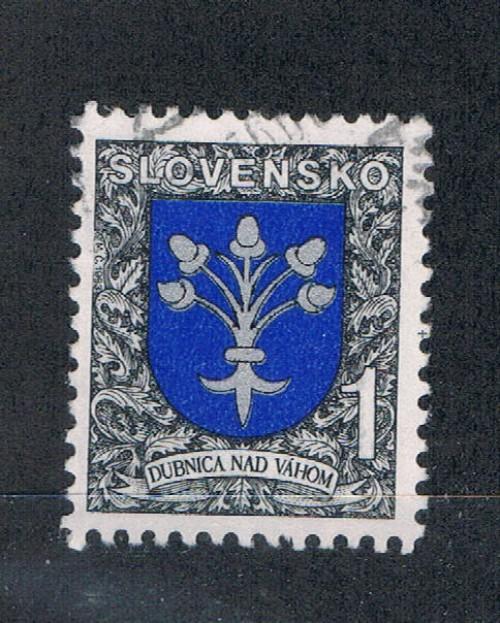 Slovakia 169 Used Arms of Dubnica nad Vahom (S0179)