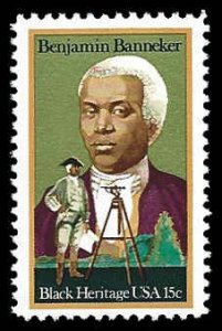 PCBstamps   US #1804 15c Benjamin Banneker, Black Heritage, MNH, (9)