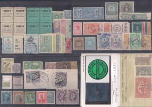 FANTASTIC REVENUE LOT: 50++ STAMPS incl German East Africa Brazil Estonia NICE!!