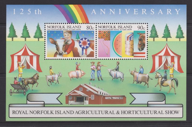 Norfolk Island 1985 Royal Show Miniature Sheet Sc#372a MNH