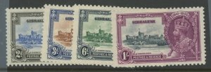 Gibraltar #100-103 Unused Single (Complete Set) (Jubilee)