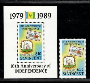 ST. VINCENT SC# 1278-79 FVF/MNH