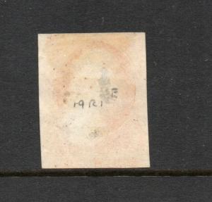 #10 - 3 cent stamp of 1851 - RARE FIRST PLATE #1 early - cv$210 -   19R1e