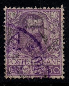 1901 Italy Floreale Sass #76 Sc#85 used XF-Superb  Double postmark ship paquebot