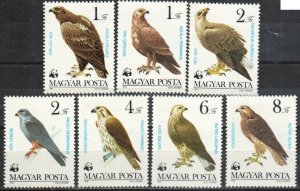 Hungary Stamp 2797-2803  - Birds of Prey-WWF