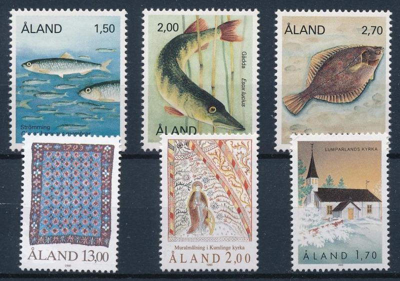 Aland Åland 1990 Complete Year Set  MNH