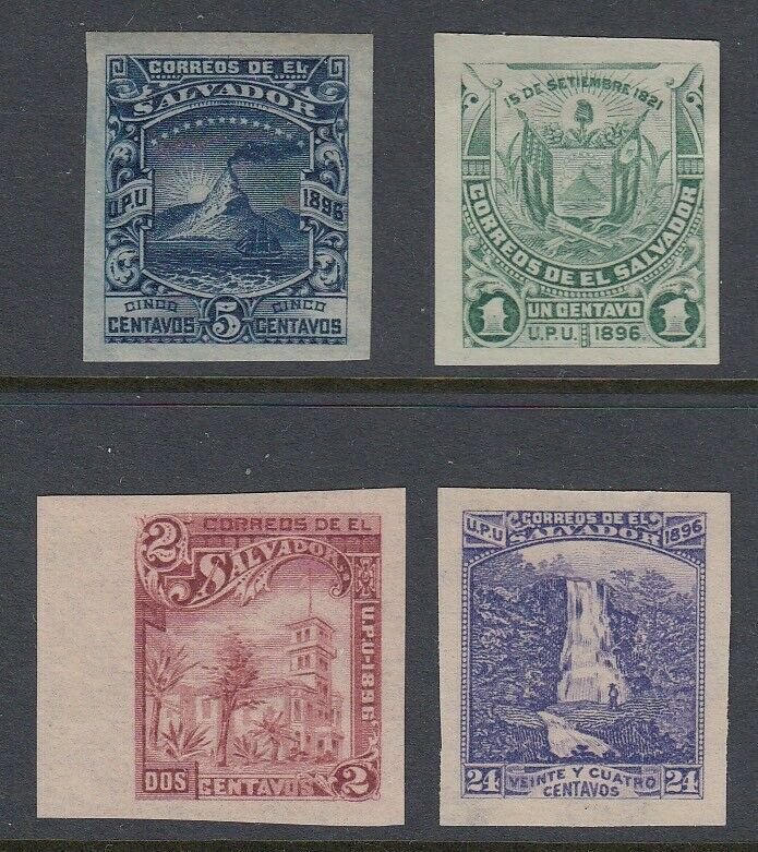 El Salvador 1896 Seebeck Plate Proof Selection