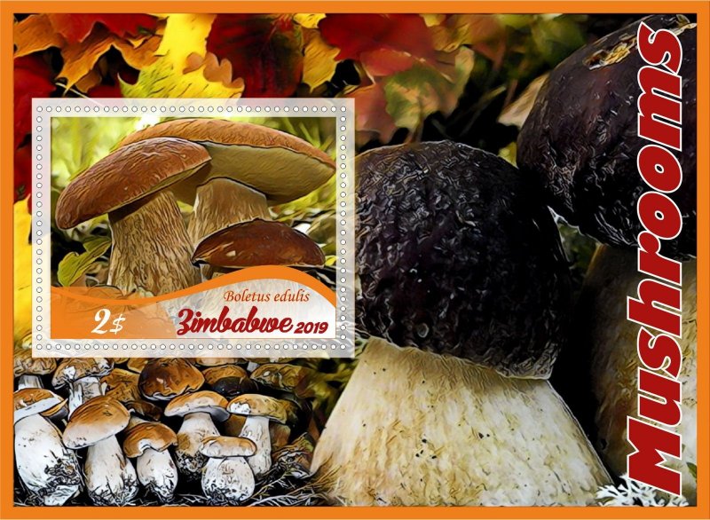 Mushrooms 8 sheets perforated  NEW