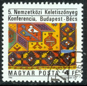 HUNGARY 1986 Conference on Oriental Carpets Issue Sc 3002 CTO Used