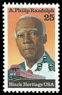 PCBstamps   US #2402 25c A.P. Randolph, Black Heritage, MNH, (8)