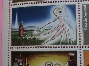 NICARAGUA STAMP: 1972- SC#C821a   CHRISTMAS 1972 -MINT NOT HING S/S SHEET