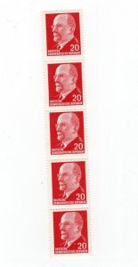 GERMANY DDR DEMOCRATIC REPUBLIC MICHEL 848Y NUMBERS COIL PERFECT MNH PLEASE READ