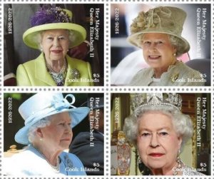 2023 01- COOK - QUEEN ELIZABETH II      4V  complet set    MNH **