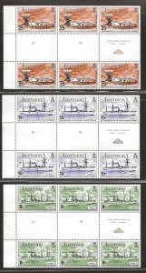 ASCENSION SC# 242-46 GUTTER BLOCKS/6   FVF/MNH