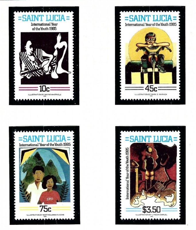 St Lucia 791-74 MNH 1985 Intl Youth Year  (KA)